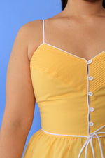 Lemon Piping Sundress M