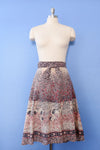 Bambi Block Print Wrap Skirt L