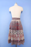 Bambi Block Print Wrap Skirt L