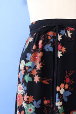 Japanese Floral Wrap Skirt S/M