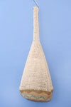 Ivory Raffia Hobo Bag