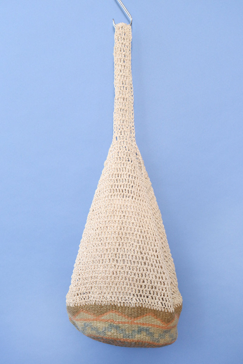 Ivory Raffia Hobo Bag