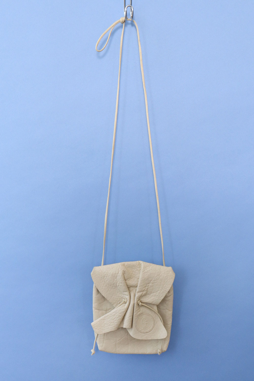 Carlos Falchi Bone Leather Crossbody Bag