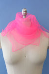 Frothy Pink Chiffon Scarf