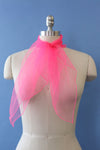 Frothy Pink Chiffon Scarf