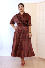 Fluid Silk Spice Dress M/L