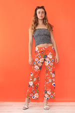 John Meyer Vibrant Floral Slacks M