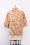 Peachy Floral Parrot Blouse M/L