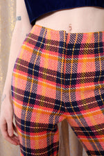 Hot Pink Technicolor Plaid Pants XS/S