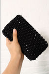 Faceted Bead Crochet Clutch