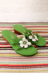 Kelly Hawaii Leather Flower Sandals 6