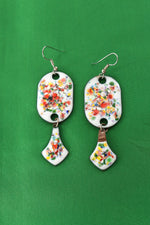 Artisanal Enamel Shapes Earrings