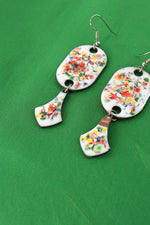 Artisanal Enamel Shapes Earrings