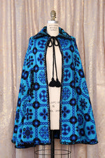 Electric Cobalt Tapestry Cape XS-L