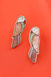 Pearly Mosaic Parrot Earrings