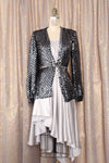 Gunmetal Sequined Knit Jacket S/M