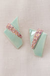 Pastel Ceramic 80s Earrings