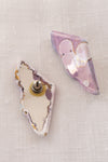 Orchid Glazed Ceramic Earrings