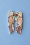 Pearly Mosaic Parrot Earrings