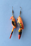 Peachy Parrot Earrings