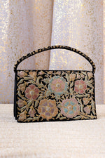 Bullion Embroidered Velvet Purse