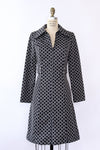 Op-Art Collared Dress M-M/L