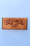 Tooled Turnlock Tan Wallet