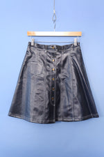 Y2K Laminated A-line Skirt S/M