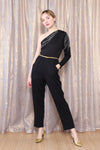 2024 One Silver Shoulder Jumpsuit S/M