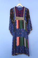 Blue Period Bohemian Patchwork Dress XS/S