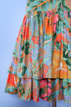 Tropical Dream Dropwaist Ruffle Dress S