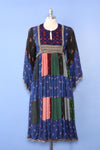 Blue Period Bohemian Patchwork Dress XS/S