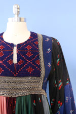 Blue Period Bohemian Patchwork Dress XS/S