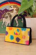 Angela Frascone Abstract Panel Handbag