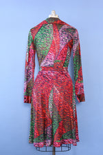 Abstract Expressionist Collared Dress M