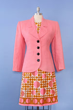 YSL Power Pink Hourglass Blazer S/M