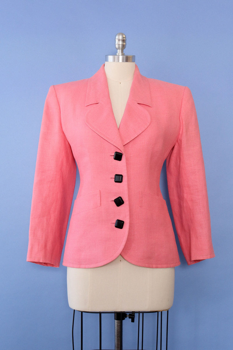 YSL Power Pink Hourglass Blazer S/M