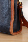 Preppy Navy Full Grain Satchel