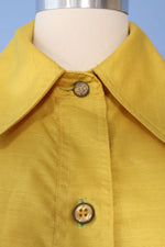 Meyer Lemon Shantung Shirtdress M