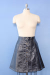 Y2K Laminated A-line Skirt S/M