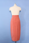 Salmon Notch Waist Pencil Skirt S