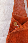 Judi Z Burnt Orange Contoured Purse