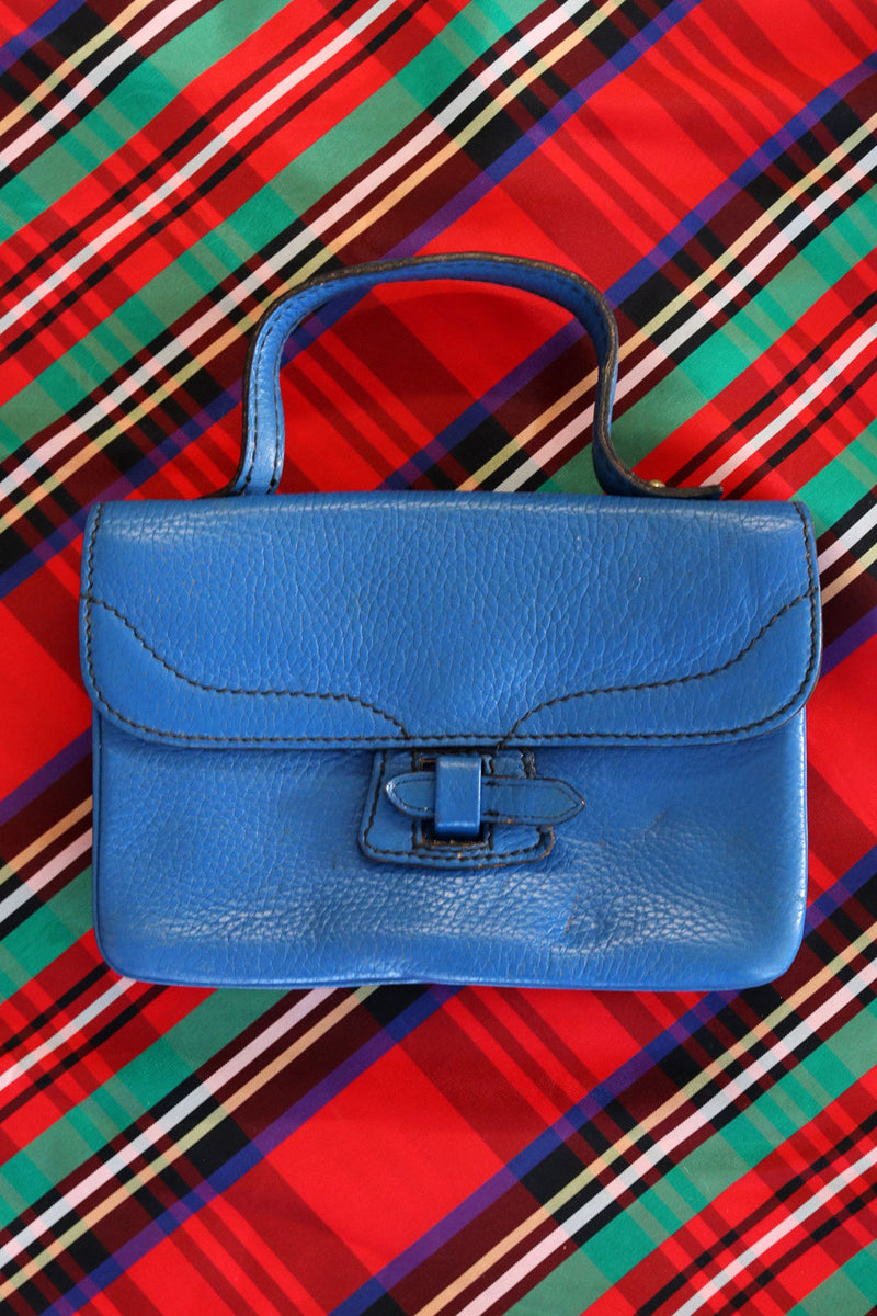 Azure Leather Handbag