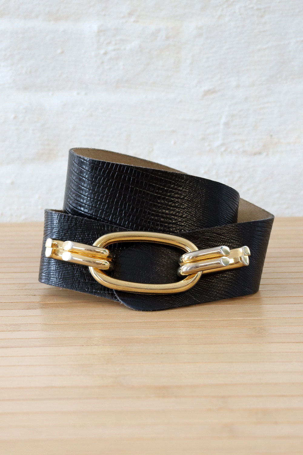 Curved Calderon Chunky Hardware Belt