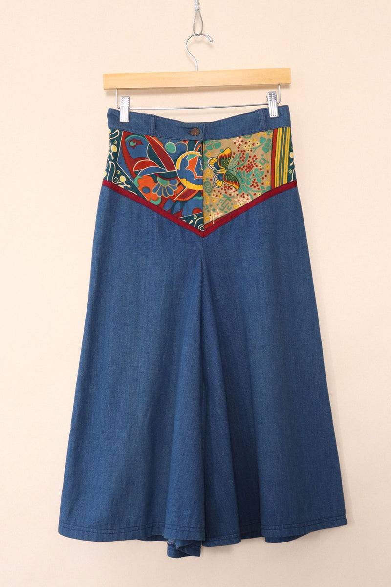 Denim Patchwork Culottes S