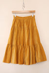 Mustard Corduroy Peasant Skirt XS/S