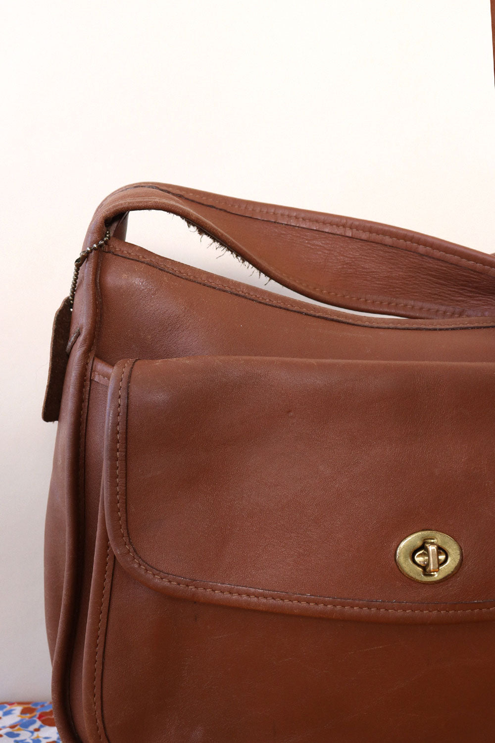 Chestnut Coach Hobo Bag