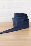 Cobalt Smooth Leather Wrap Belt