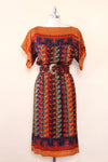 Umi Southwestern Geometric Silk Dress S/M