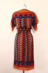 Umi Southwestern Geometric Silk Dress S/M